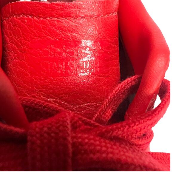 Adidas Stan Smith Sneakers Scarlet Red Adicolor Lace-Up Low‎ Top Men's 9.5 Shoes - Picture 2 of 14